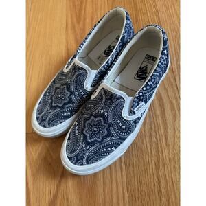 Vans x Kith Vault 10th Anniversary OG Classic Slip-On Paisley M 6.5 W 8